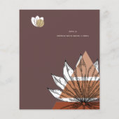 Scandinavische Japandi Abstracte Vormen BEWAAR DE  Flyer (Achterkant)