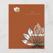 Scandinavische Japandi Abstracte Vormen BEWAAR DE  Flyer (Achterkant)