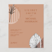 Scandinavische Japandi Abstracte Vormen BEWAAR DE  Flyer (Voorkant)