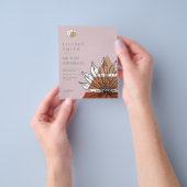 Scandinavische Japandi Abstracte Vormen RESERVEREN Flyer (Hand)