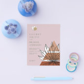 Scandinavische Japandi Abstracte Vormen RESERVEREN Flyer (Enkel)