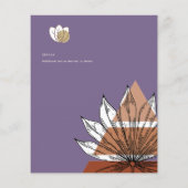 Scandinavische Japandi Abstracte Vormen RESERVERIN Flyer (Achterkant)