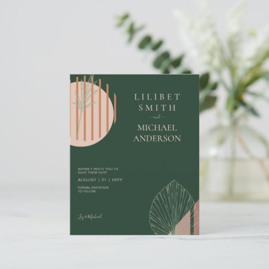 Scandinavische Japandi Abstracte Vormen SAVE THE D (Staand voorkant)