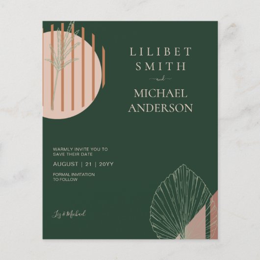 Scandinavische Japandi Abstracte Vormen SAVE THE D (Voorkant)