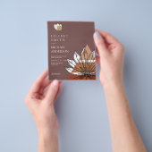 Scandinavische Japandi Abstracte Vormen SAVE THE D Flyer (Hand)