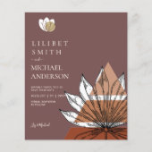 Scandinavische Japandi Abstracte Vormen SAVE THE D Flyer (Voorkant)