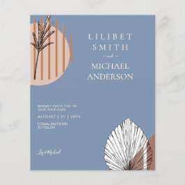 Scandinavische Japandi Abstracte Vormen SAVE THE D Flyer