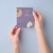 Scandinavische Japandi Abstracte Vormen SAVE THE D Flyer (Hand)