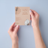 Scandinavische Japandi Abstracte Vormen SAVE THE D Flyer (Hand)