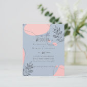 Scandinavische Japandi Modern Abstract Bruiloft (Staand voorkant)