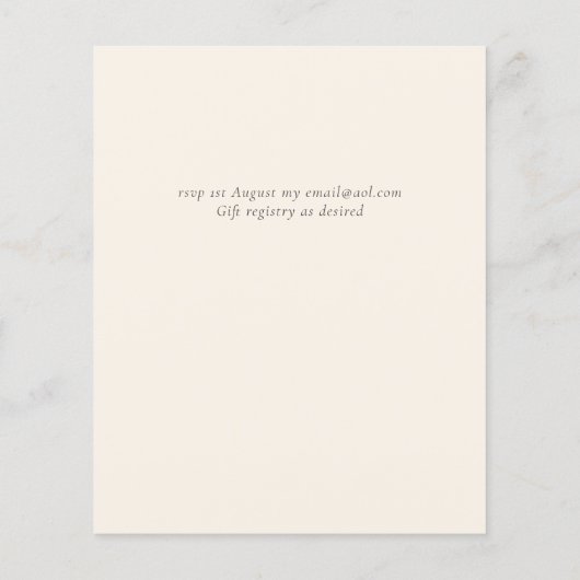 Scandinavische Japandi Modern Abstract Bruiloft (Achterkant)