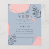 Scandinavische Japandi Modern Abstract Bruiloft (Voorkant)