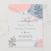 Scandinavische Japandi Modern Abstract Bruiloft (Voorkant)