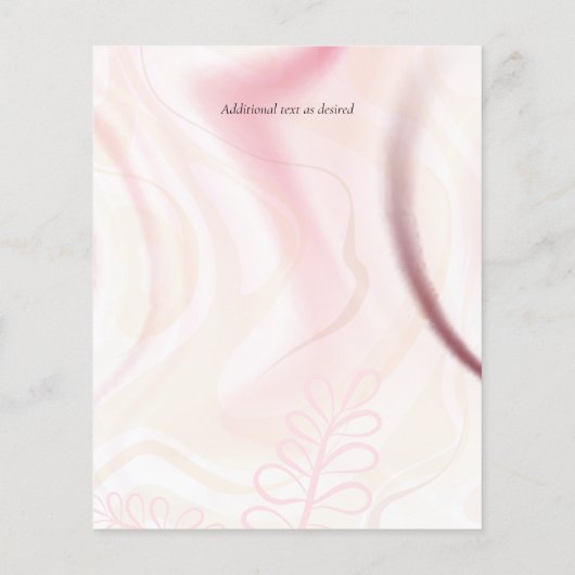 Scandinavische Japandi Modern Abstract Bruiloft (Achterkant)