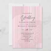 Scandinavische Japandi Modern Abstract Bruiloft (Voorkant)