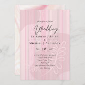 Scandinavische Japandi Modern Abstract Bruiloft (Voorkant / Achterkant)