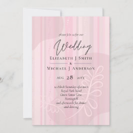 Scandinavische Japandi Modern Abstract Bruiloft