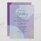 Scandinavische Japandi Modern Abstract Bruiloft (Voorkant / Achterkant)