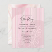 Scandinavische Japandi Modern Abstract Bruiloft (Voorkant / Achterkant)