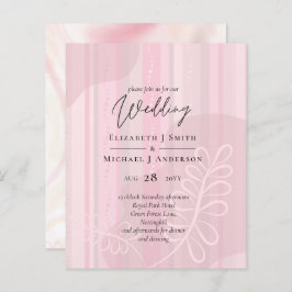 Scandinavische Japandi Modern Abstract Bruiloft