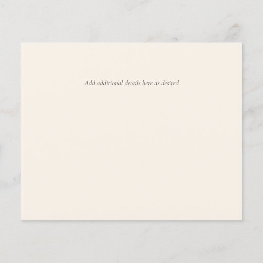 Scandinavische Japandi Modern Abstract Bruiloft (Achterkant)