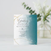 Scandinavische Japandi Modern Abstract Bruiloft (Staand voorkant)