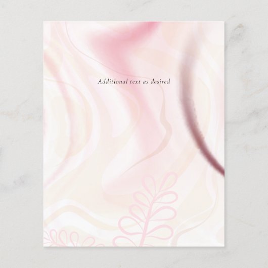 Scandinavische Japandi Modern Abstract Bruiloft (Achterkant)