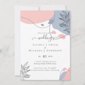 Scandinavische Japandi Modern Abstract Bruiloft (Voorkant)