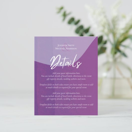 Scandinavische Japandi Modern Abstract Bruiloft (Staand voorkant)