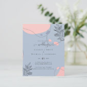 Scandinavische Japandi Modern Abstract Bruiloft (Staand voorkant)