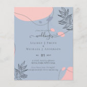 Scandinavische Japandi Modern Abstract Bruiloft (Voorkant)