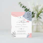 Scandinavische Japandi Modern Abstract Bruiloft (Staand voorkant)