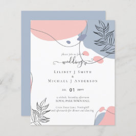 Scandinavische Japandi Modern Abstract Bruiloft