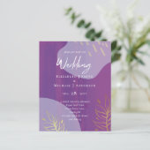 Scandinavische Japandi Modern Abstract Bruiloft (Staand voorkant)