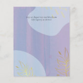 Scandinavische Japandi Modern Abstract Bruiloft (Achterkant)