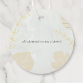 Scandinavische Japandi Modern Abstract Bruiloft Bedankjes Labels (Achterkant)