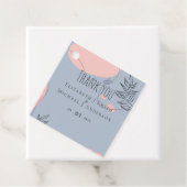 Scandinavische Japandi Modern Abstract Bruiloft Bedankjes Labels (In situ)