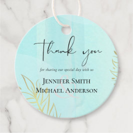 Scandinavische Japandi Modern Abstract Bruiloft Bedankjes Labels