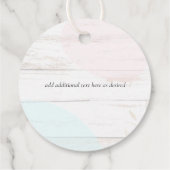 Scandinavische Japandi Modern Abstract Bruiloft Bedankjes Labels (Achterkant)