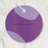 Scandinavische Japandi Modern Abstract Bruiloft Bedankjes Labels (Achterkant)