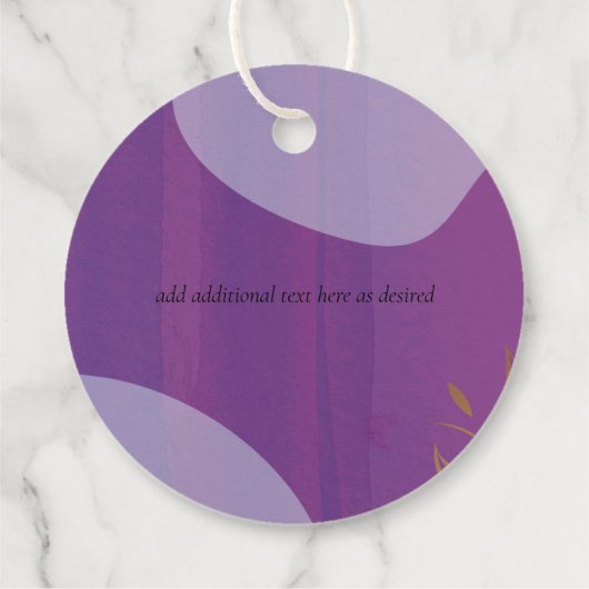 Scandinavische Japandi Modern Abstract Bruiloft Bedankjes Labels (Achterkant)