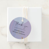 Scandinavische Japandi Modern Abstract Bruiloft Bedankjes Labels (In situ)