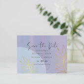 Scandinavische Japandi Modern Abstract Bruiloft Briefkaart (Staand voorkant)