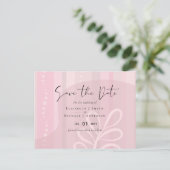 Scandinavische Japandi Modern Abstract Bruiloft Briefkaart (Staand voorkant)