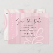 Scandinavische Japandi Modern Abstract Bruiloft Briefkaart (Voorkant / Achterkant)