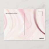 Scandinavische Japandi Modern Abstract Bruiloft Briefkaart (Achterkant)