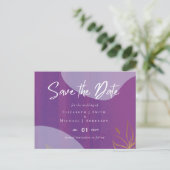 Scandinavische Japandi Modern Abstract Bruiloft Briefkaart (Staand voorkant)