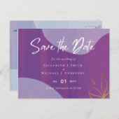 Scandinavische Japandi Modern Abstract Bruiloft Briefkaart (Voorkant / Achterkant)