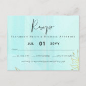 Scandinavische Japandi Modern Abstract Bruiloft Briefkaart (Voorkant)