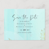 Scandinavische Japandi Modern Abstract Bruiloft Briefkaart (Voorkant)